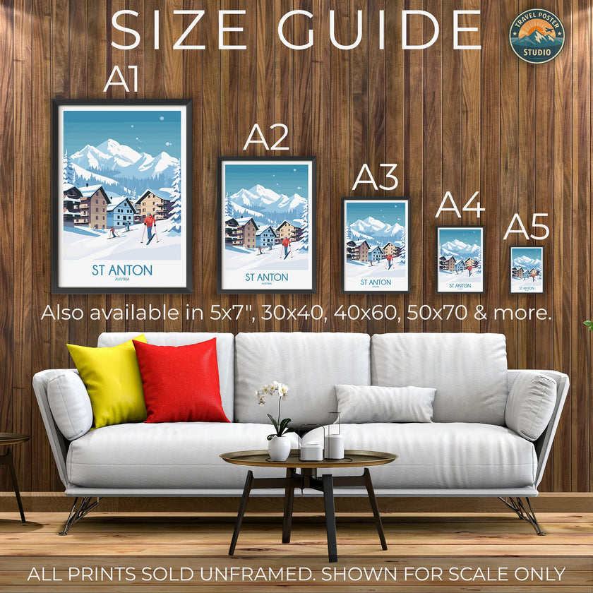 St Anton Vintage Style Print