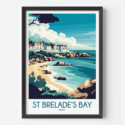 St Brelade'S Bay Scenic Landscape Art