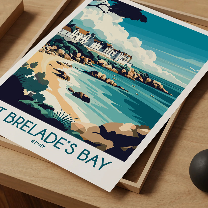 St Brelade'S Bay Vintage Style Print