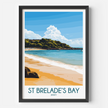 St Brelades Bay Souvenir Poster Print