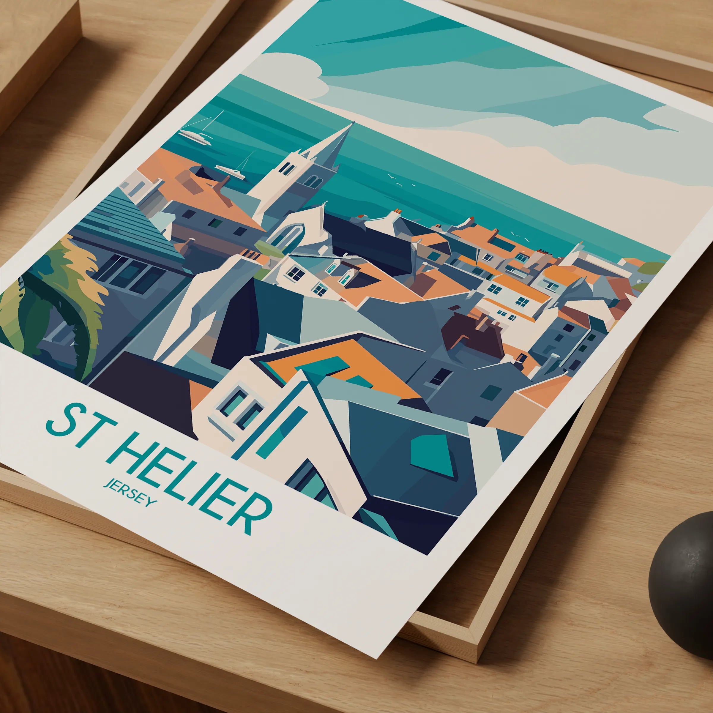 St Helier Destination Art Gift