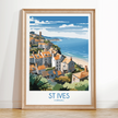 St Ives Modern Travel Poster
