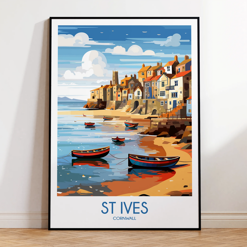 St Ives Vintage Style Print