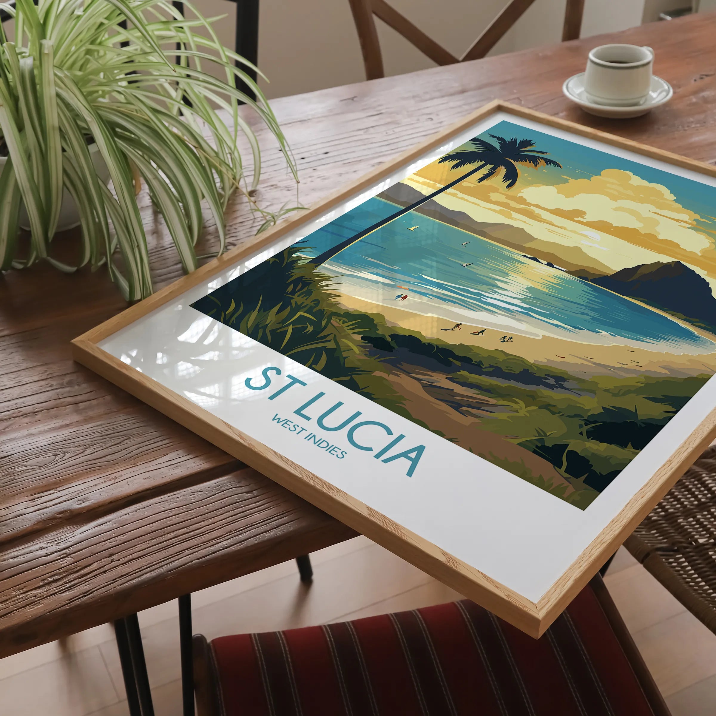 St Lucia Destination Art Gift