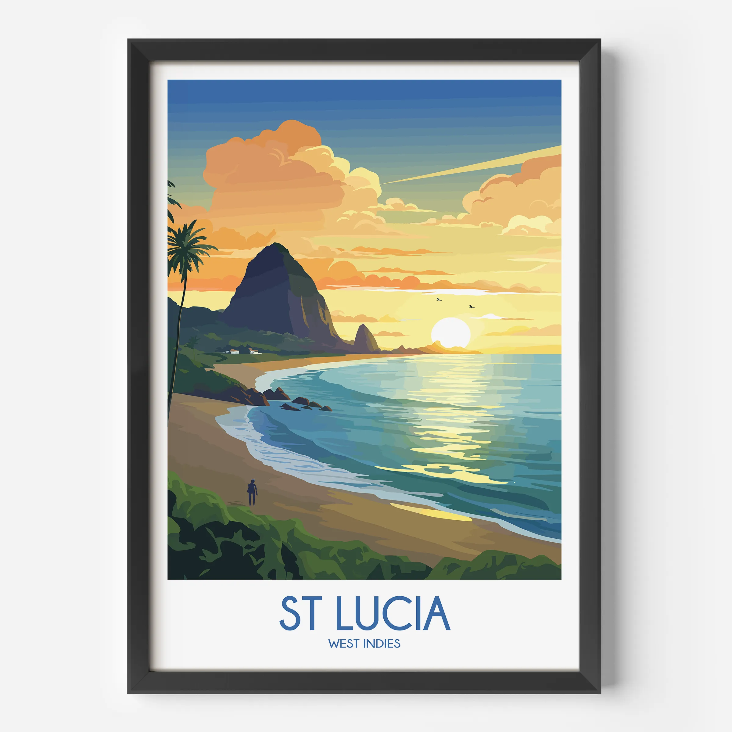 St Lucia Destination Art Gift