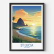 St Lucia Destination Art Gift