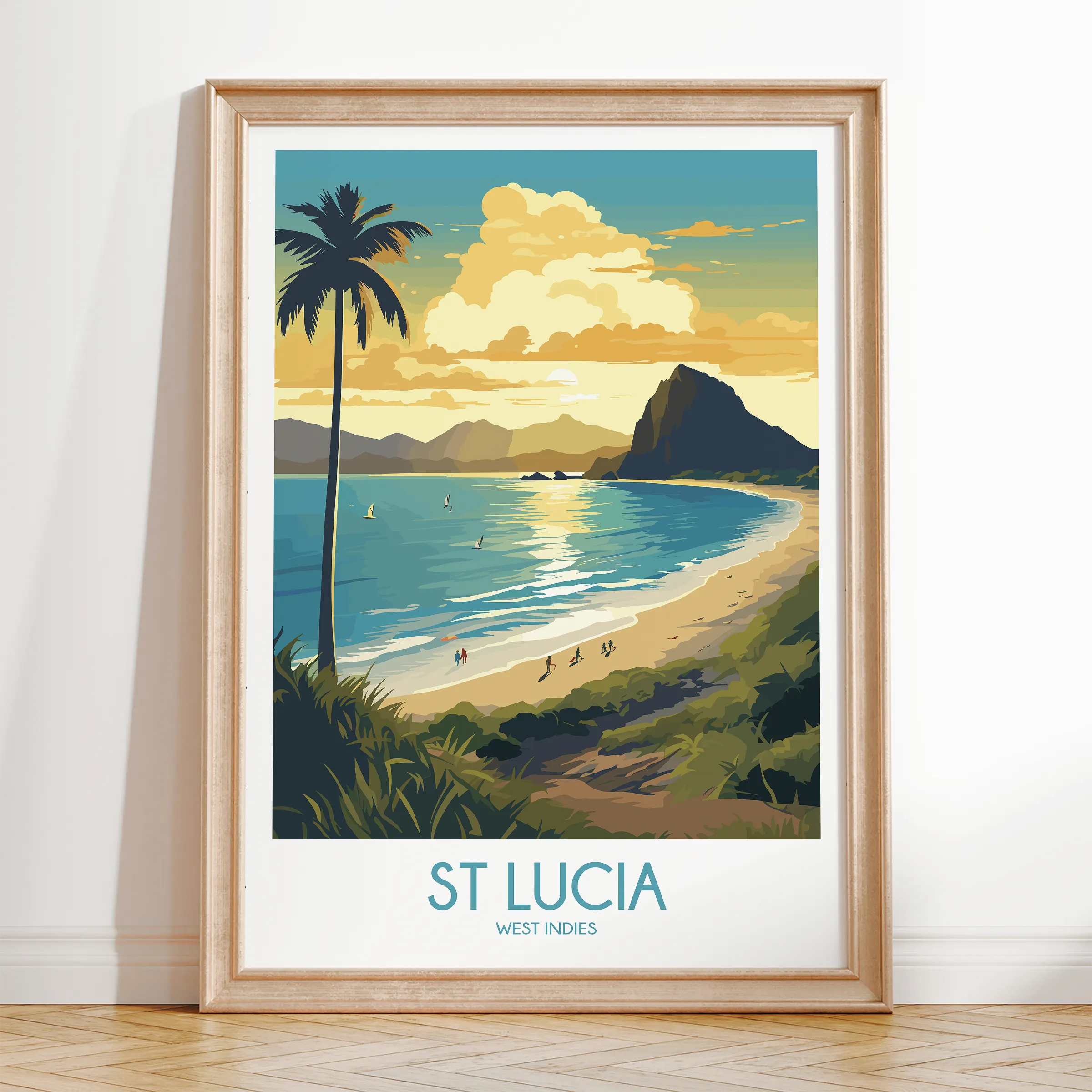 St Lucia Minimalist Wall Art