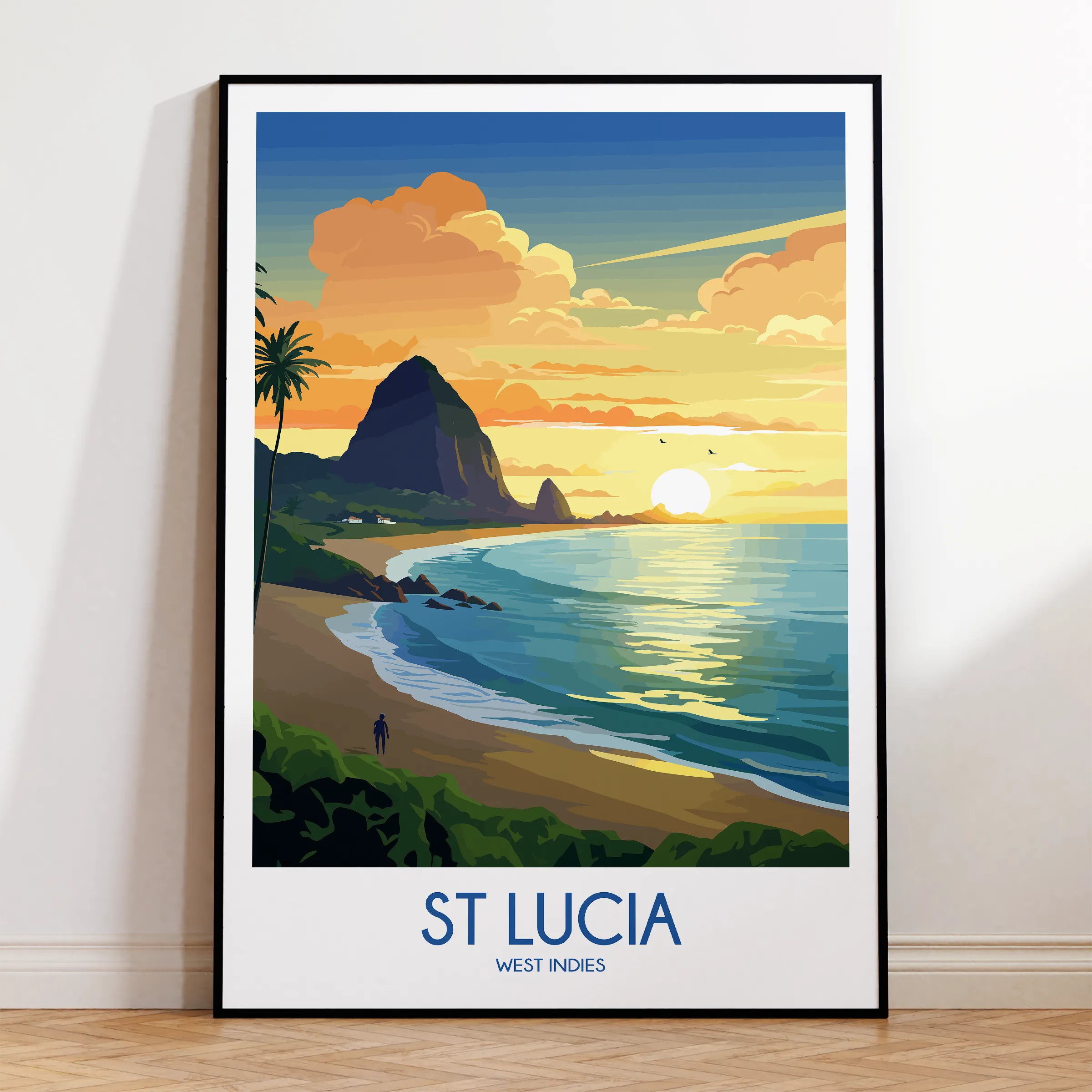 St Lucia Minimalist Wall Art