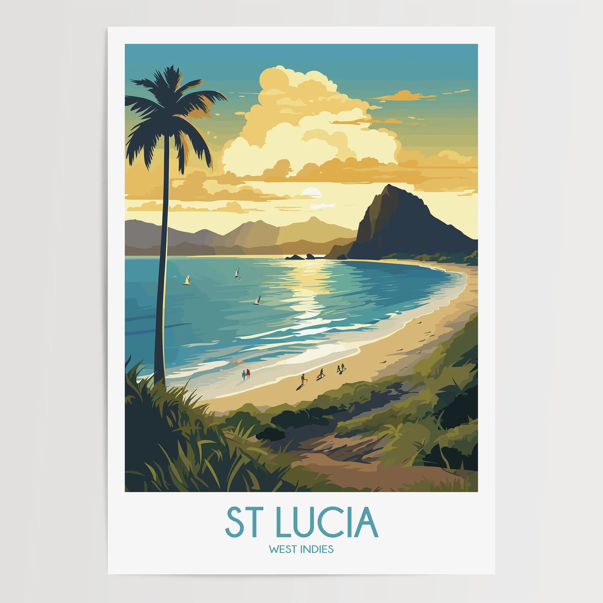 St Lucia Scenic Landscape Art