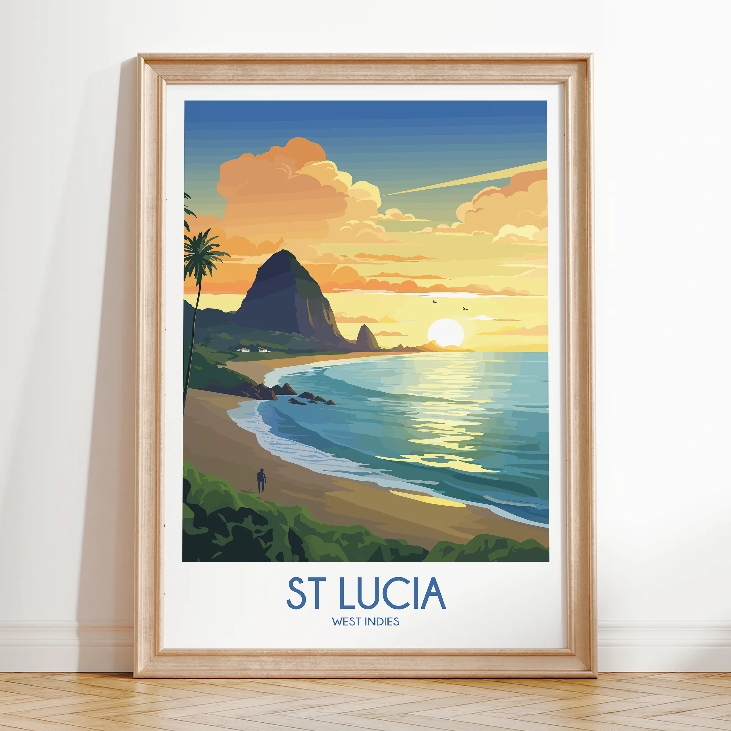 St Lucia Souvenir Poster Print