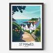 St Mawes Modern Travel Poster
