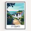 St Mawes Souvenir Poster Print
