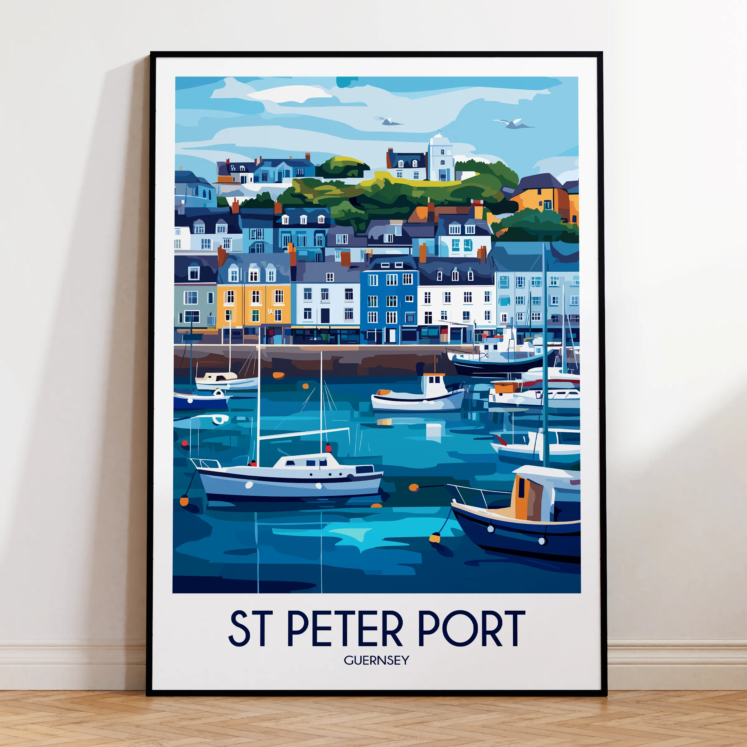 St Peter Port Destination Art Gift