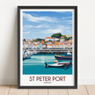 St Peter Port Scenic Landscape Art
