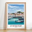 St Peter Port Vintage Style Print