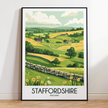 Staffordshire Modern Travel Poster