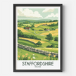 Staffordshire Retro Travel Illustration