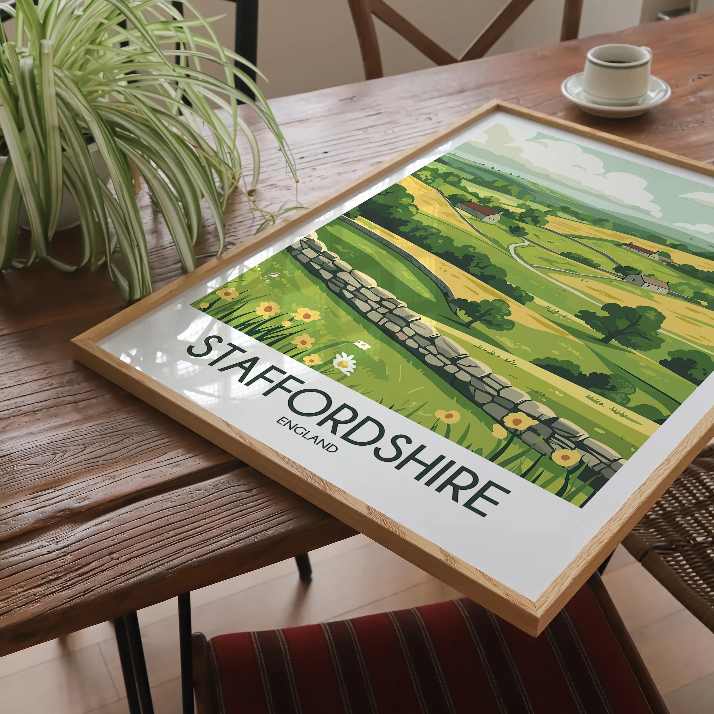 Staffordshire Souvenir Poster Print