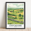 Staffordshire Vintage Style Print