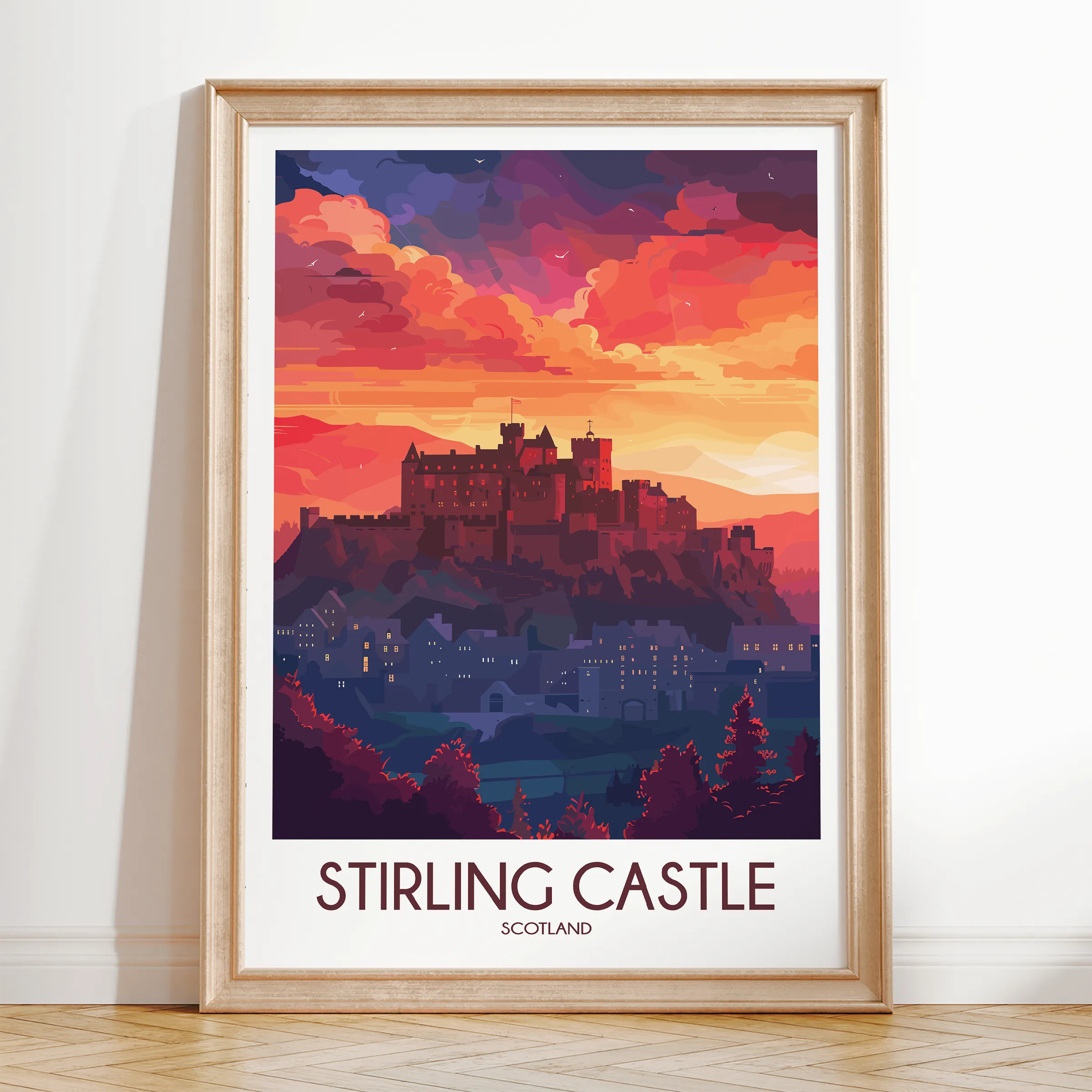 Stirling Castle Vintage Style Print