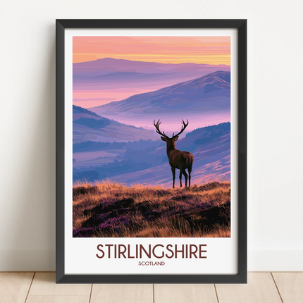 Stirlingshire Souvenir Poster Print