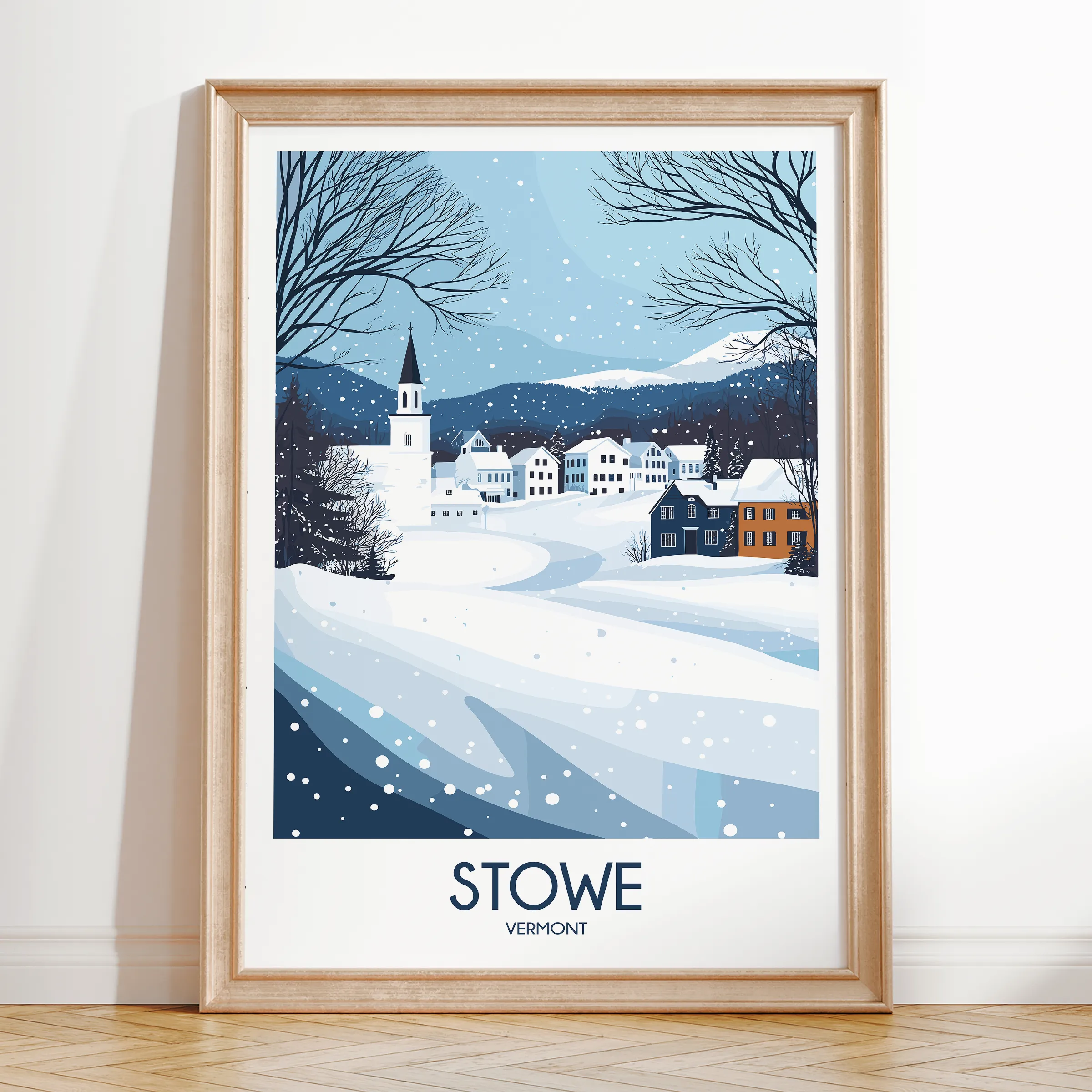 Stowe Modern Travel Poster