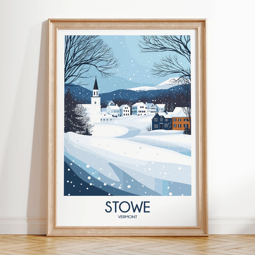 Stowe Modern Travel Poster