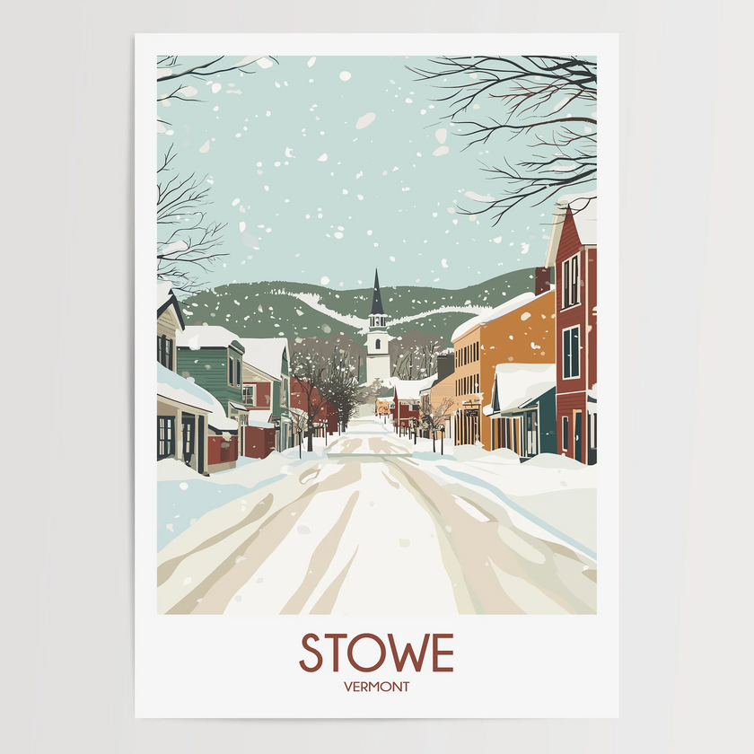 Stowe Modern Travel Poster