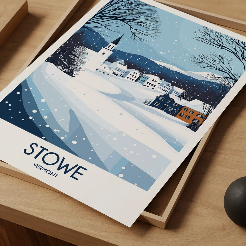 Stowe Retro Travel Illustration