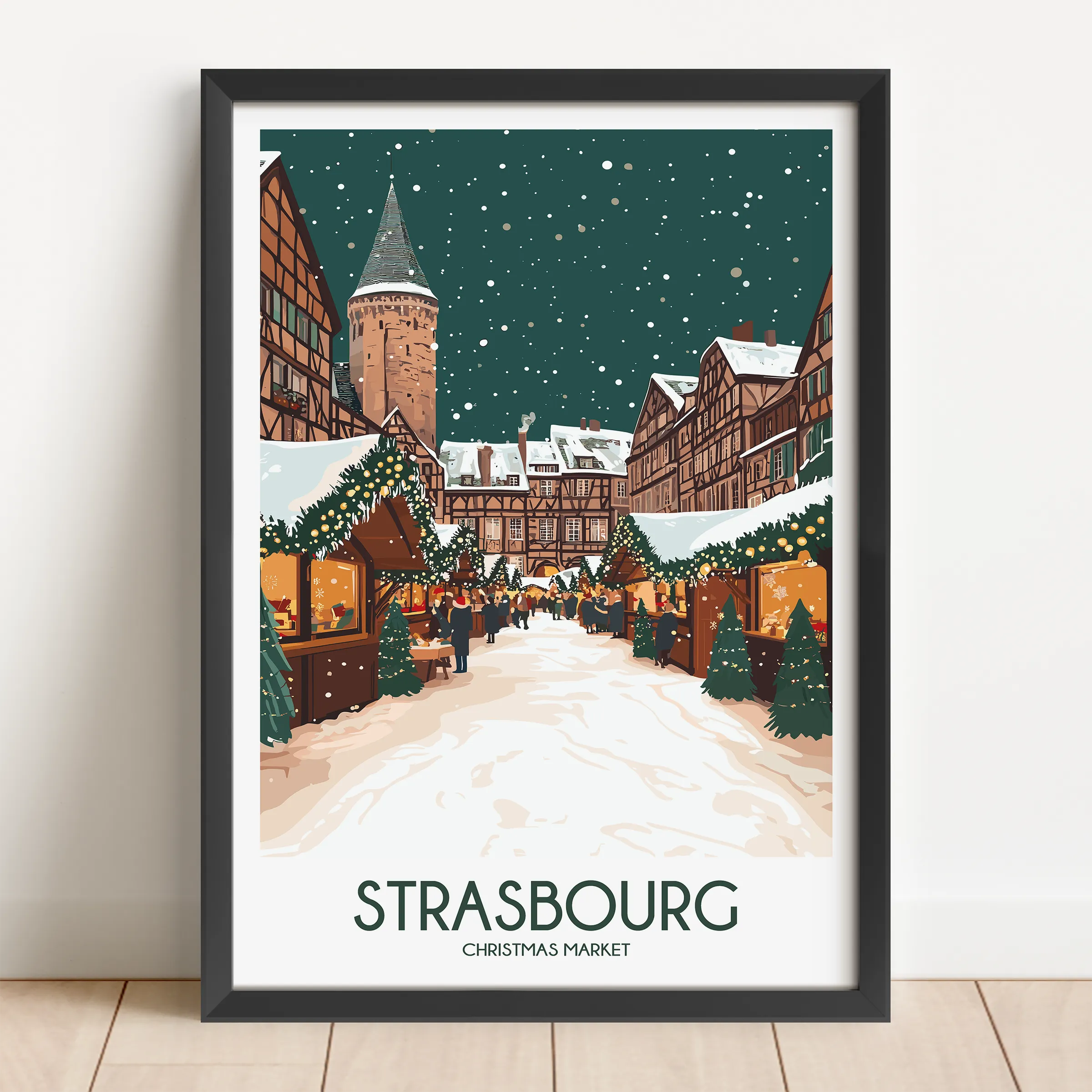 Strasbourg Minimalist Wall Art