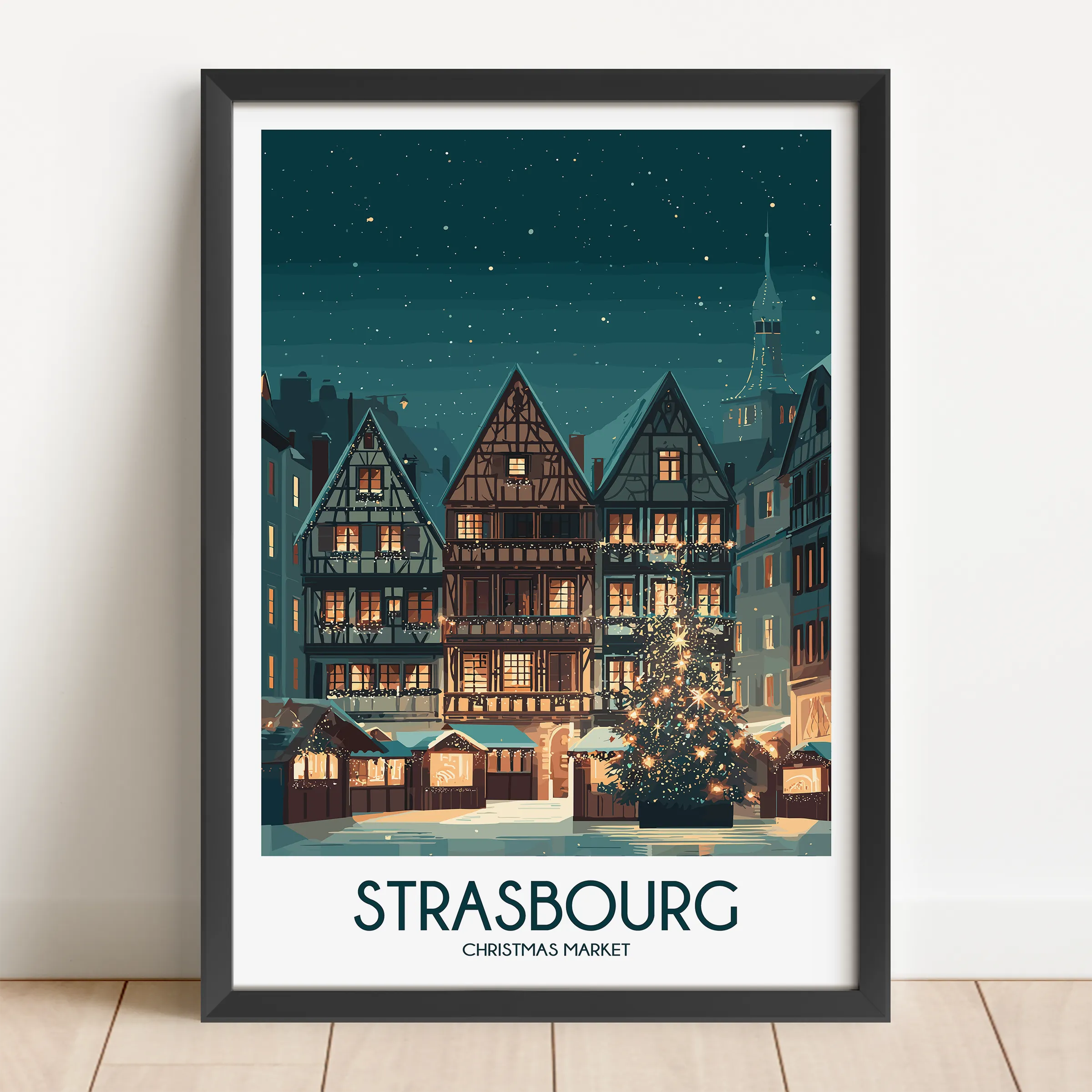 Strasbourg Minimalist Wall Art
