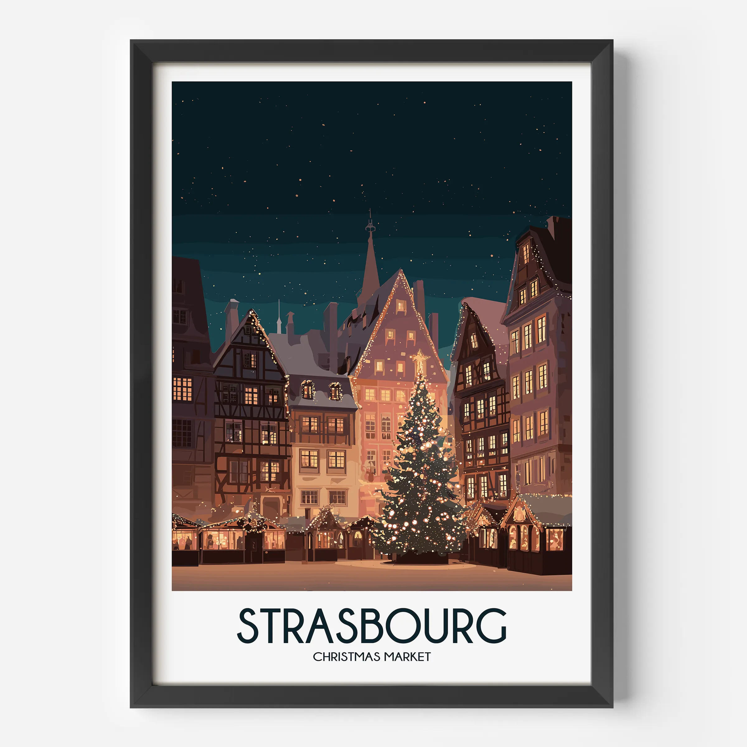 Strasbourg Minimalist Wall Art