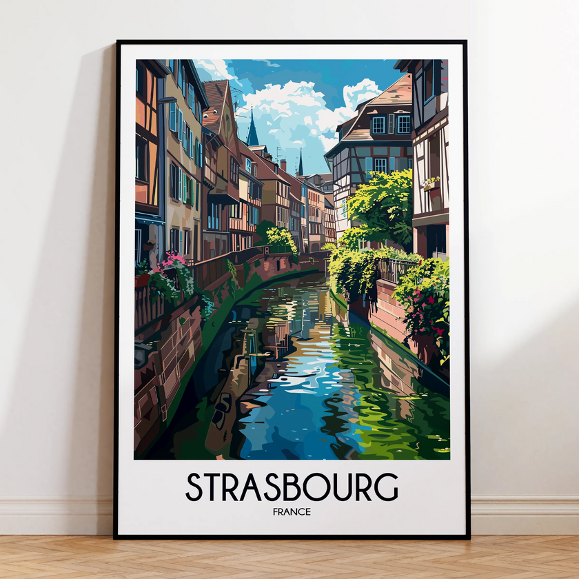 Strasbourg Minimalist Wall Art