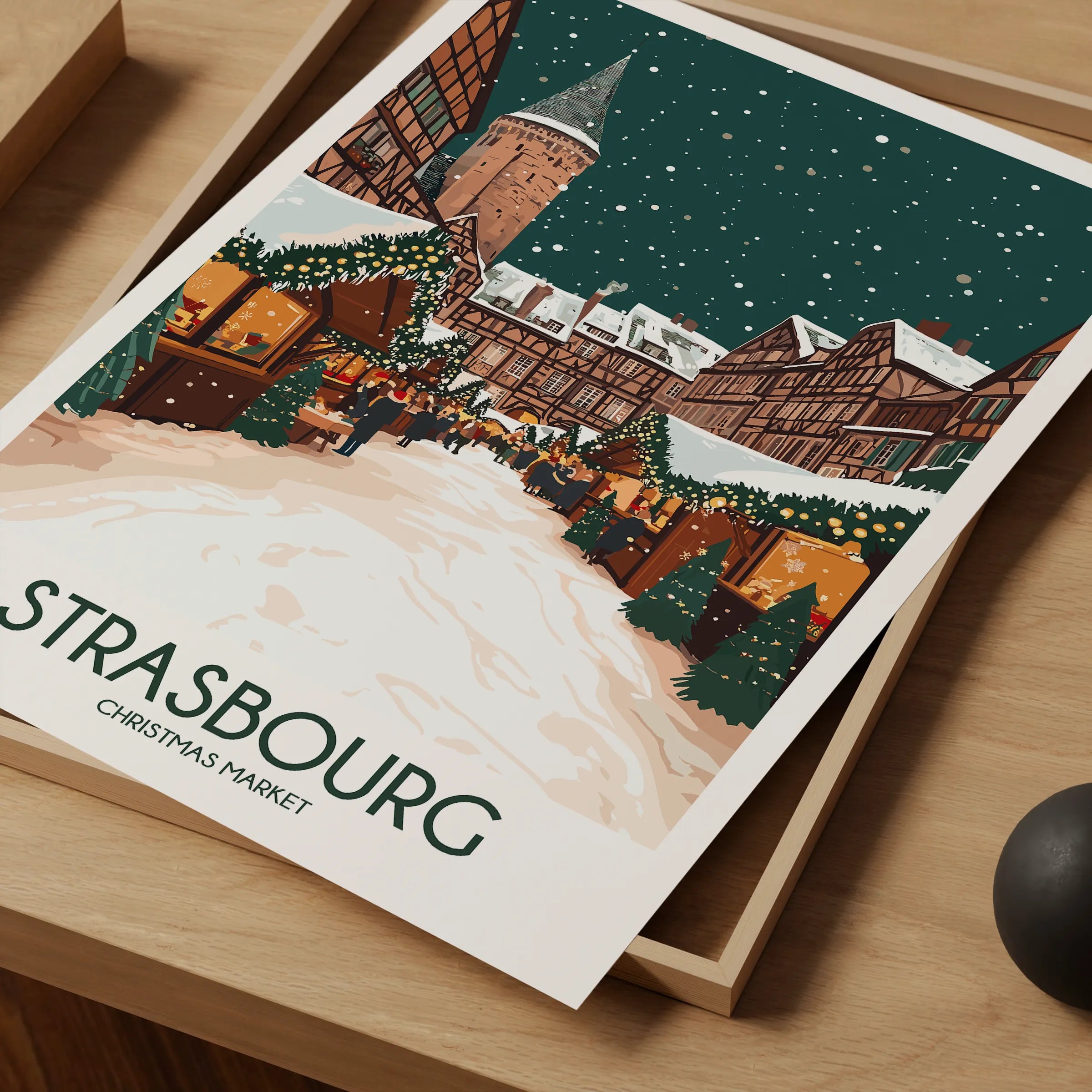 Strasbourg Modern Travel Poster