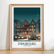 Strasbourg Modern Travel Poster