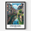 Strasbourg Modern Travel Poster