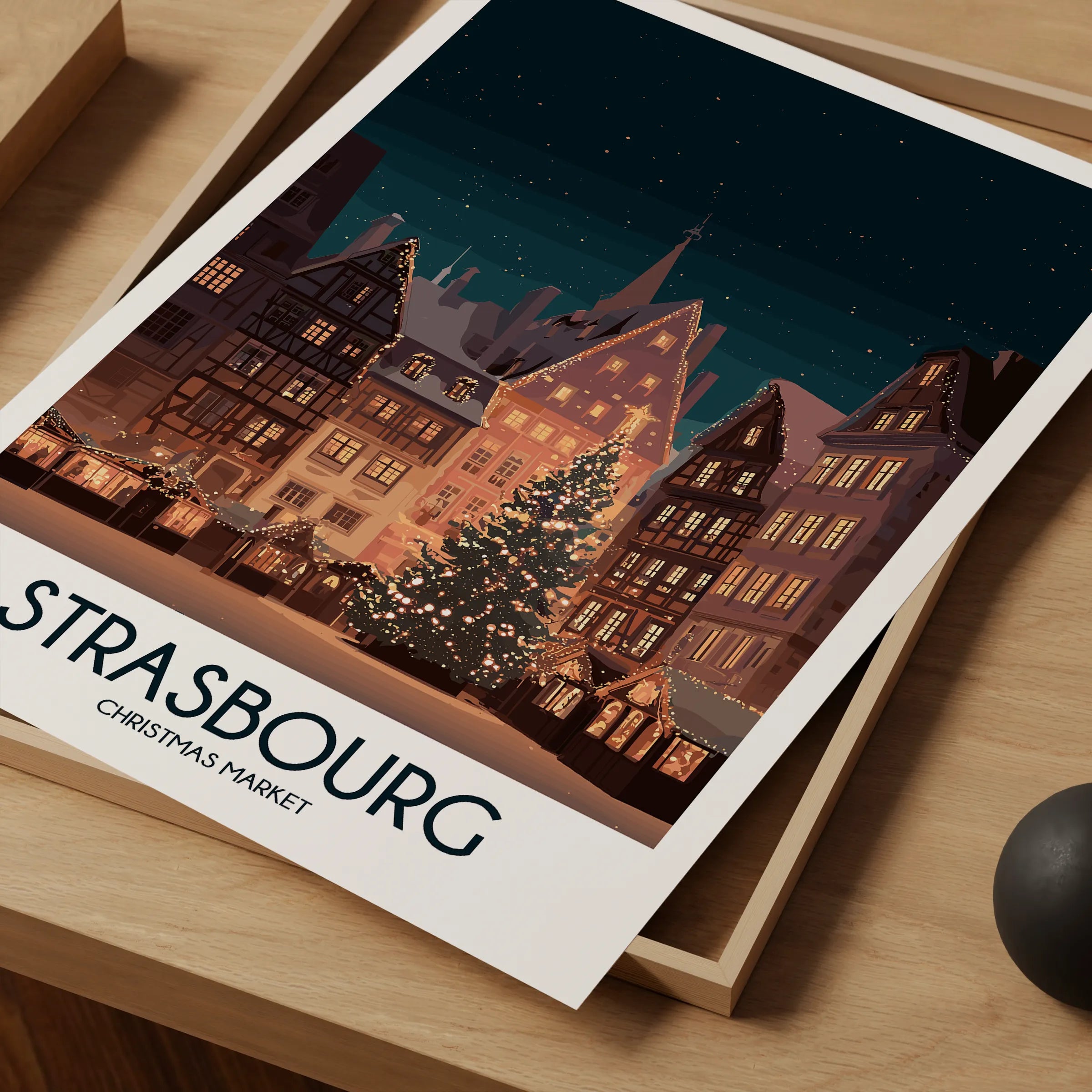 Strasbourg Souvenir Poster Print