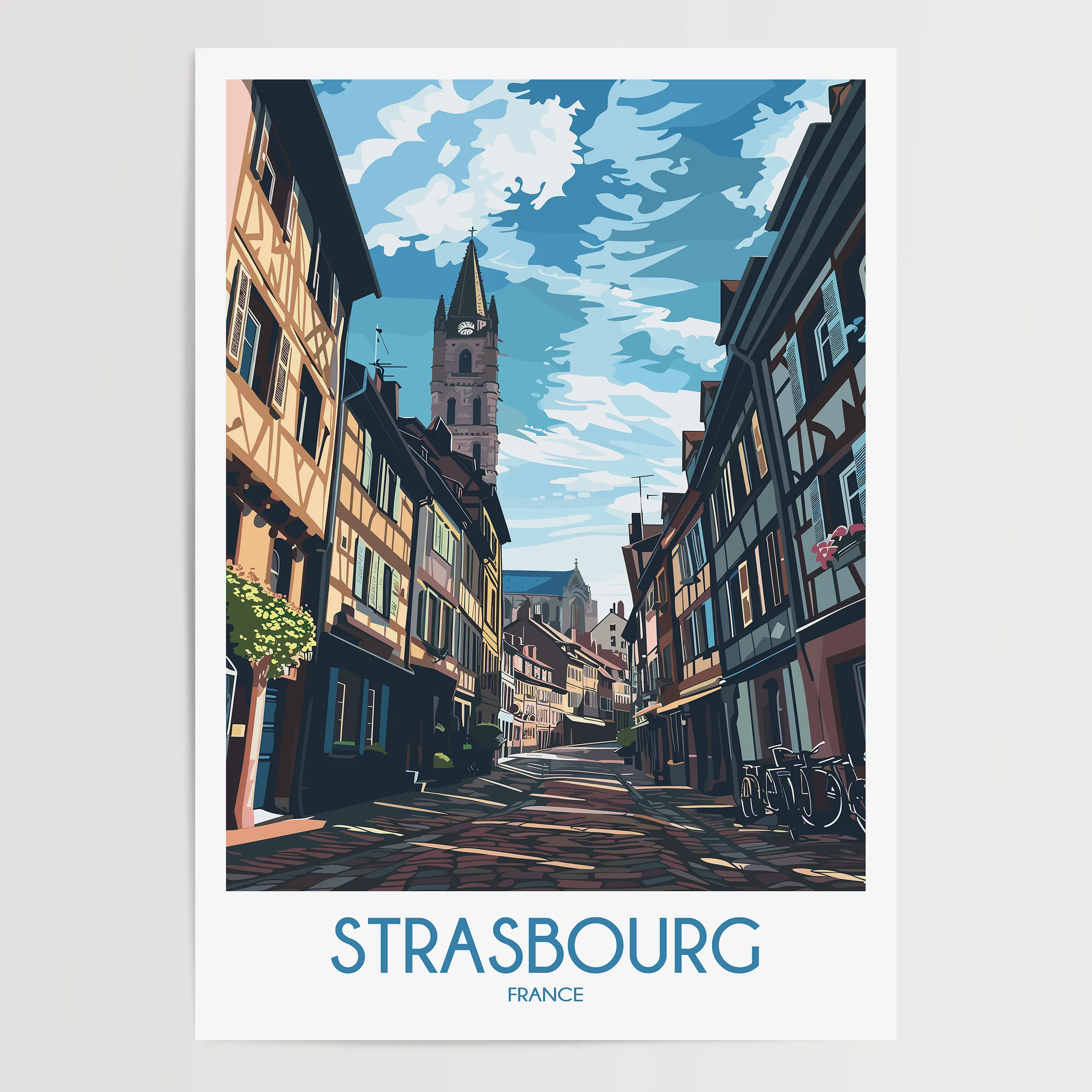 Strasbourg Souvenir Poster Print
