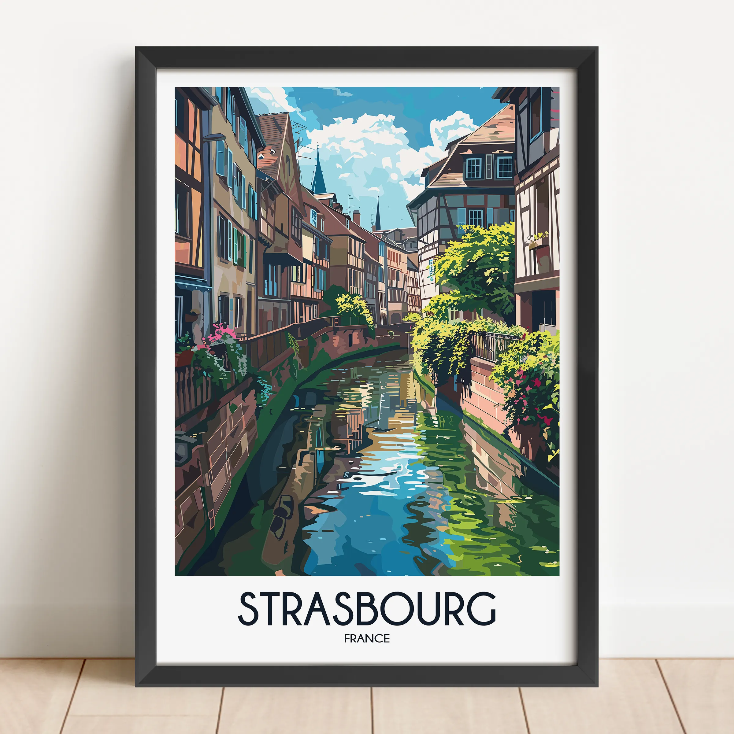 Strasbourg Souvenir Poster Print