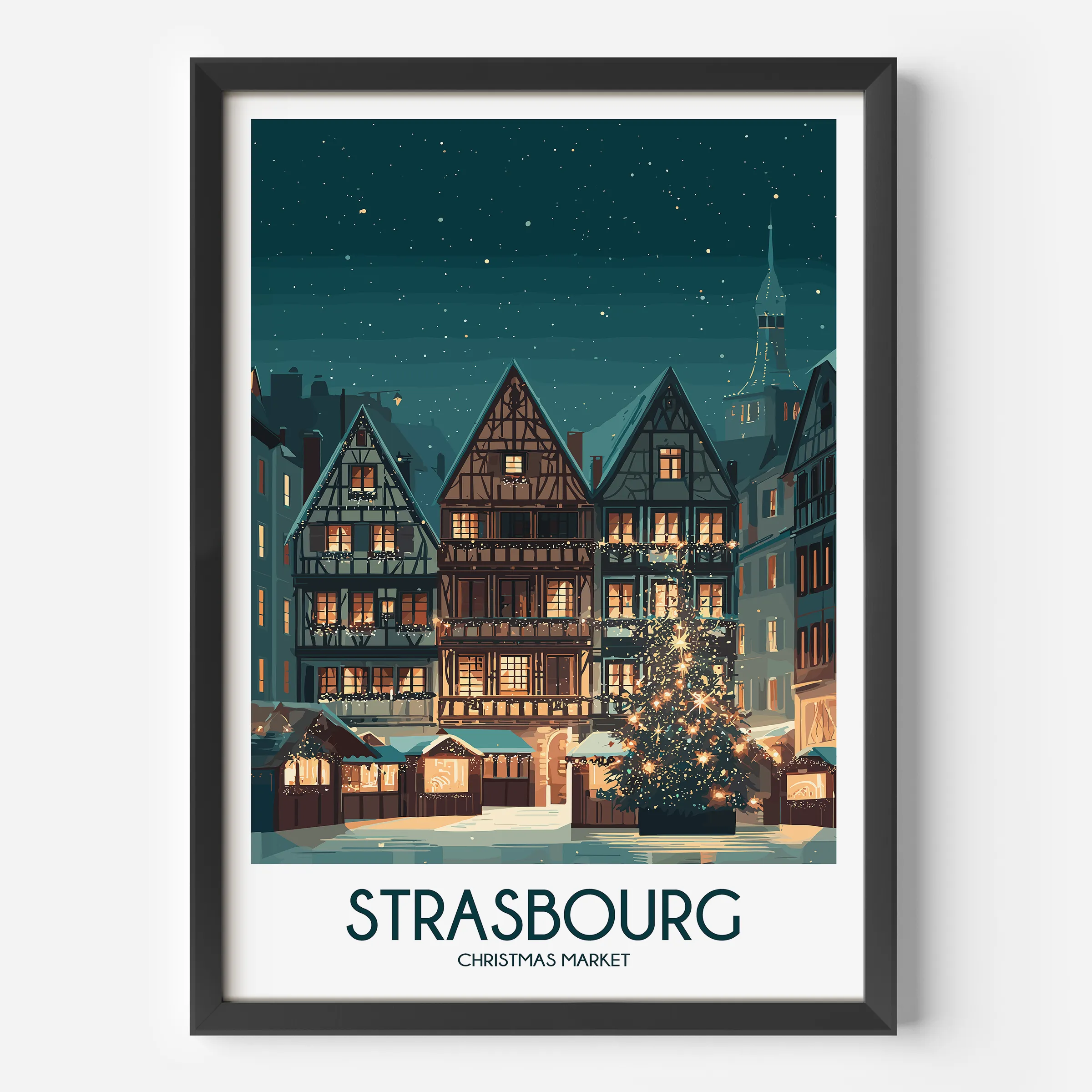 Strasbourg Souvenir Poster Print