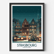 Strasbourg Souvenir Poster Print
