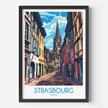 Strasbourg Souvenir Poster Print