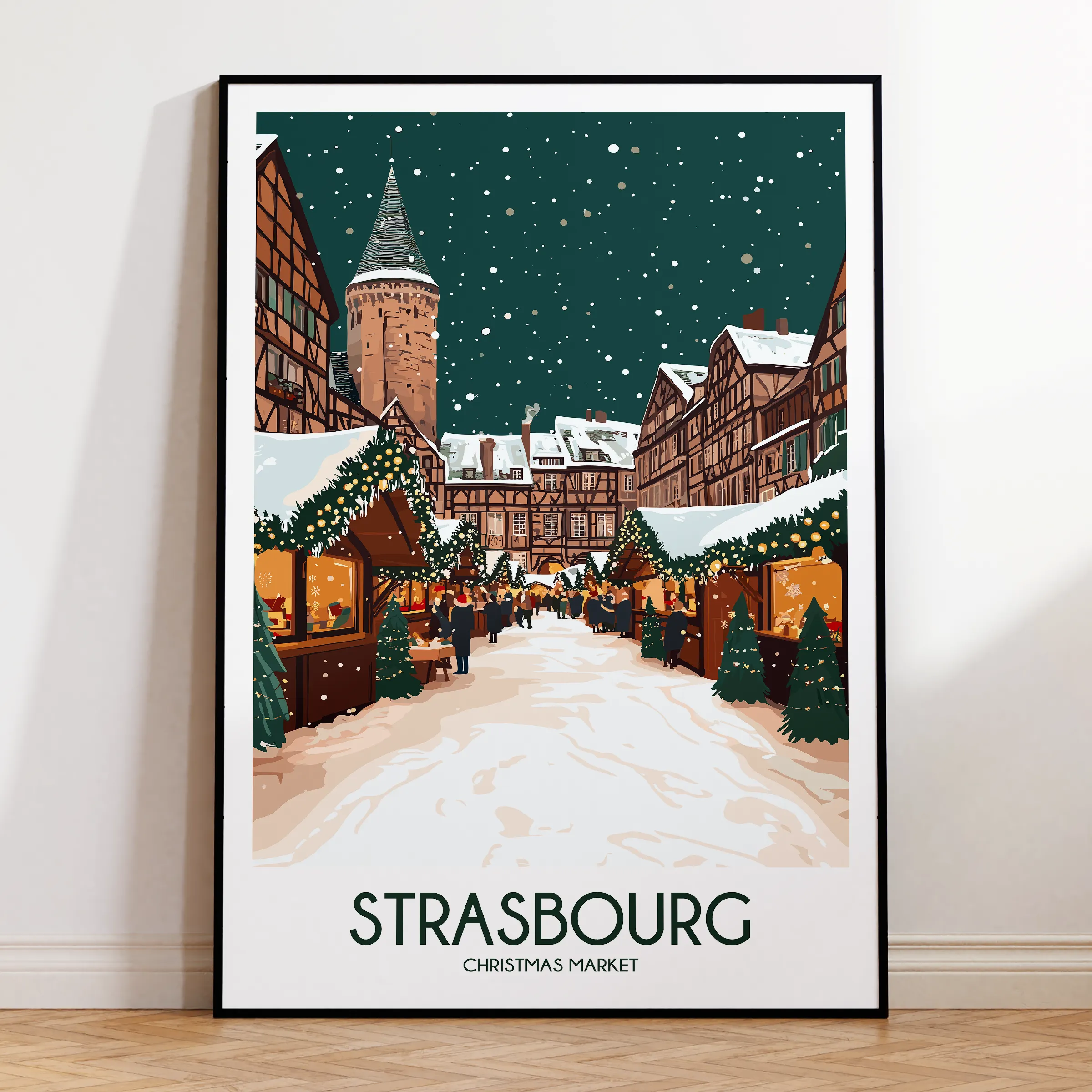 Strasbourg Souvenir Poster Print