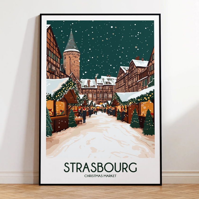 Strasbourg Souvenir Poster Print
