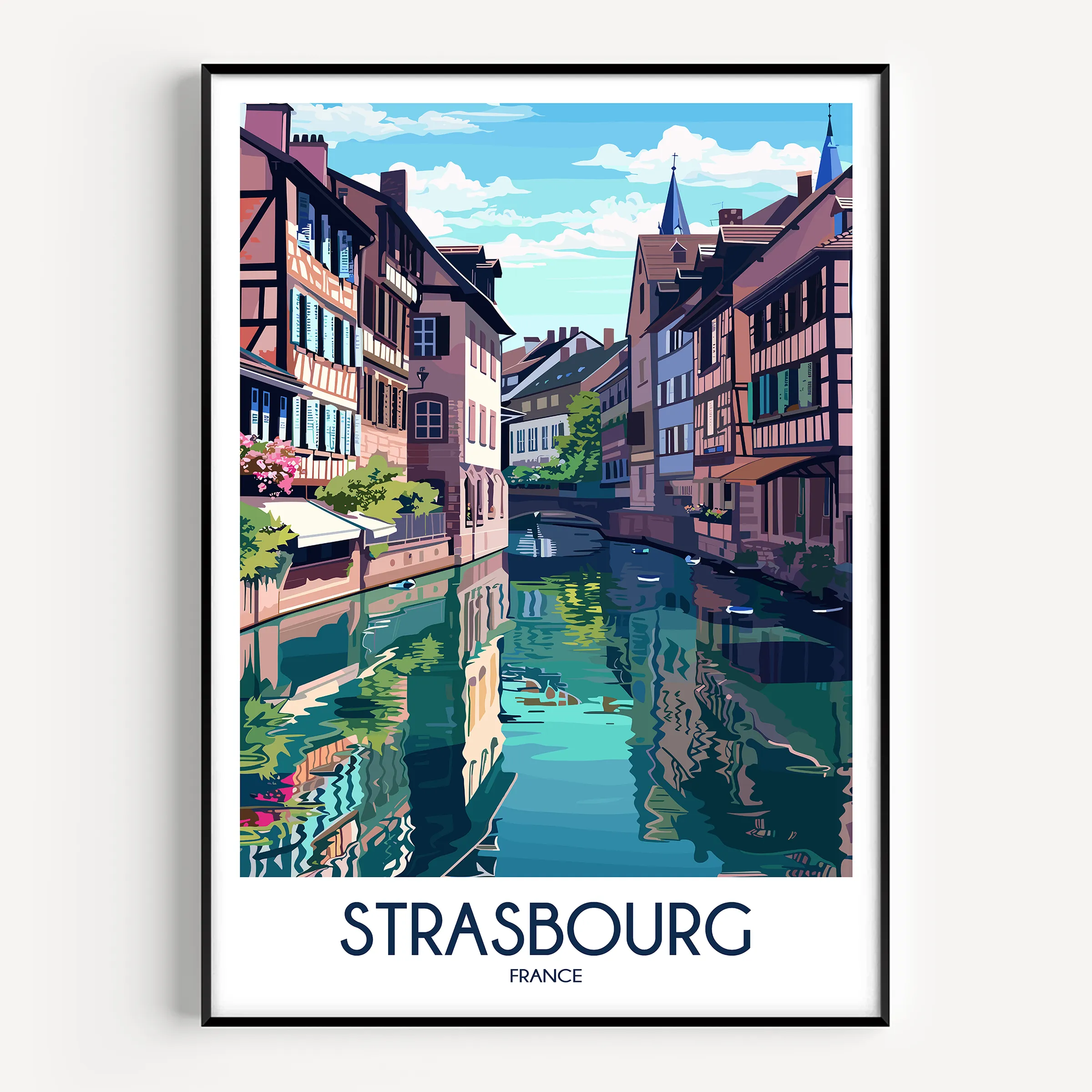 Strasbourg Souvenir Poster Print