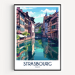 Strasbourg Souvenir Poster Print