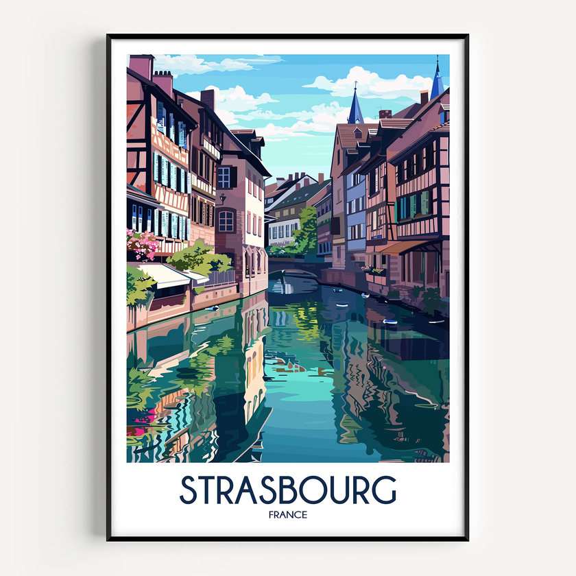 Strasbourg Souvenir Poster Print