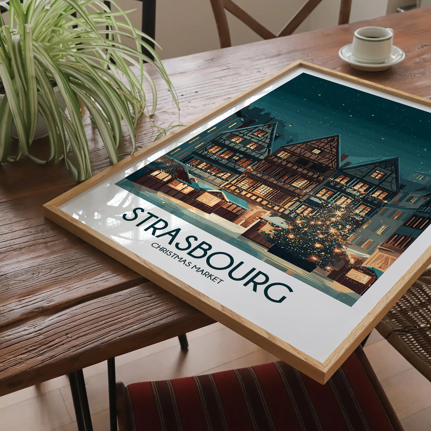 Strasbourg Vintage Style Print