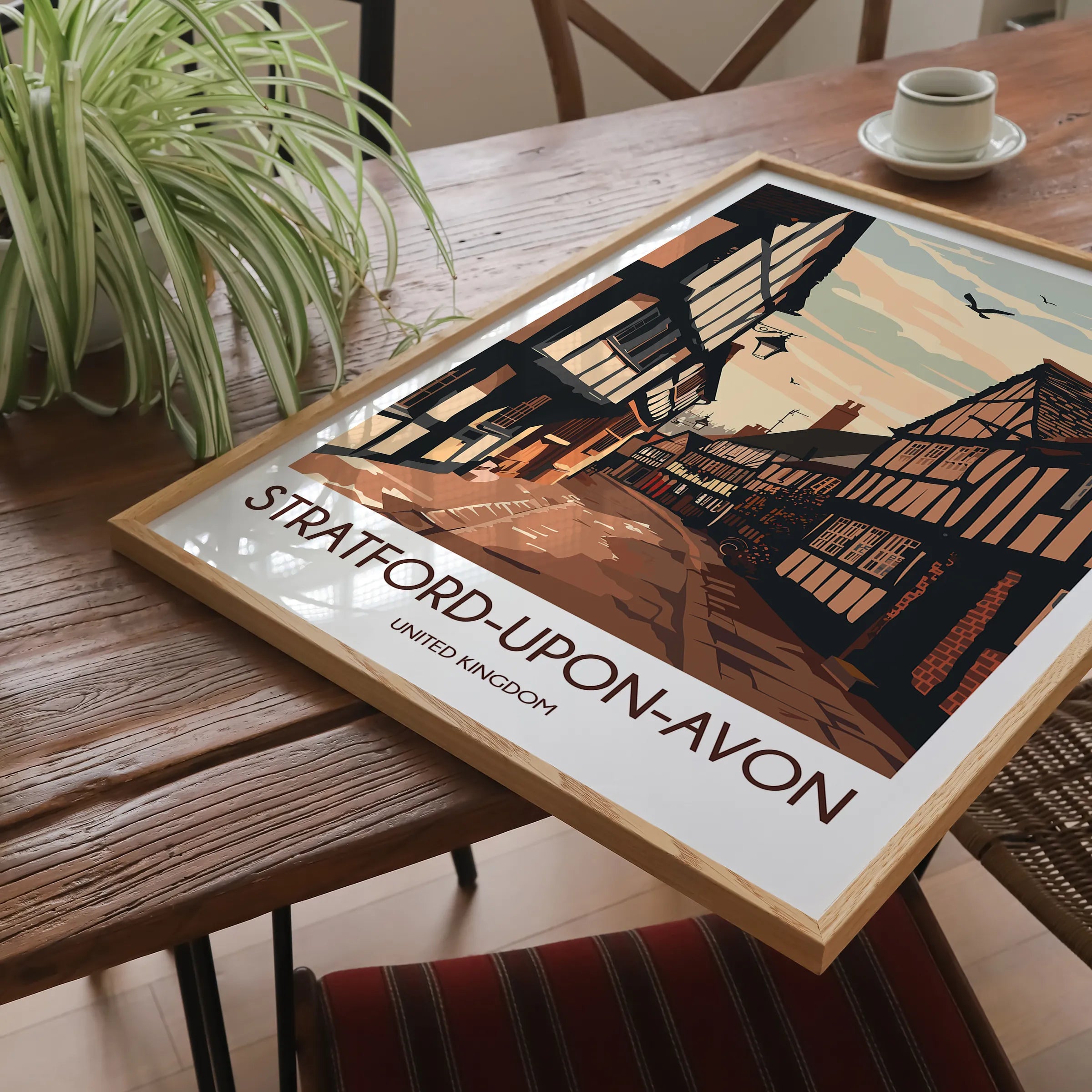 Stratford-Upon-Avon Modern Travel Poster