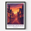 Stratford-Upon-Avon Modern Travel Poster